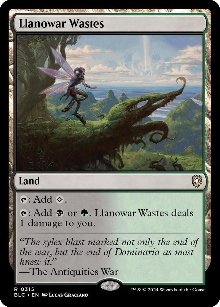 SJ Llanowar Wastes - Commander: Bloomburrow (BLC) Commander: Bloomburrow