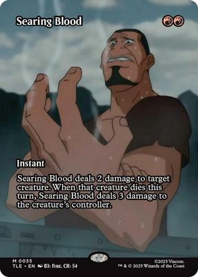 SJ Searing Blood (Borderless) - Avatar: The Last Airbender: Eternal-Legal (TLE) Avatar: The Last Airbender: Eternal-Legal