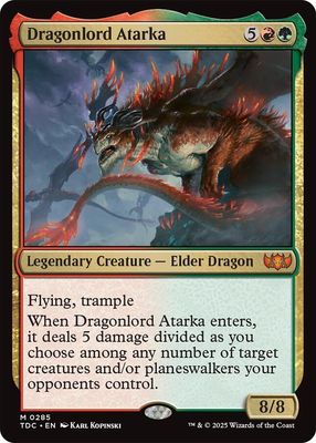 SJ Dragonlord Atarka - Commander: Tarkir: Dragonstorm (TDC) Commander: Tarkir: Dragonstorm