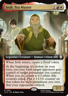 SJ Iroh, Tea Master (Extended Art) - Avatar: The Last Airbender (TLA) Avatar: The Last Airbender Foil
