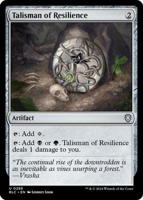SJ Talisman of Resilience - Commander: Bloomburrow (BLC) Commander: Bloomburrow