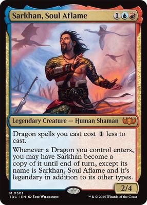 SJ Sarkhan, Soul Aflame - Commander: Tarkir: Dragonstorm (TDC) Commander: Tarkir: Dragonstorm