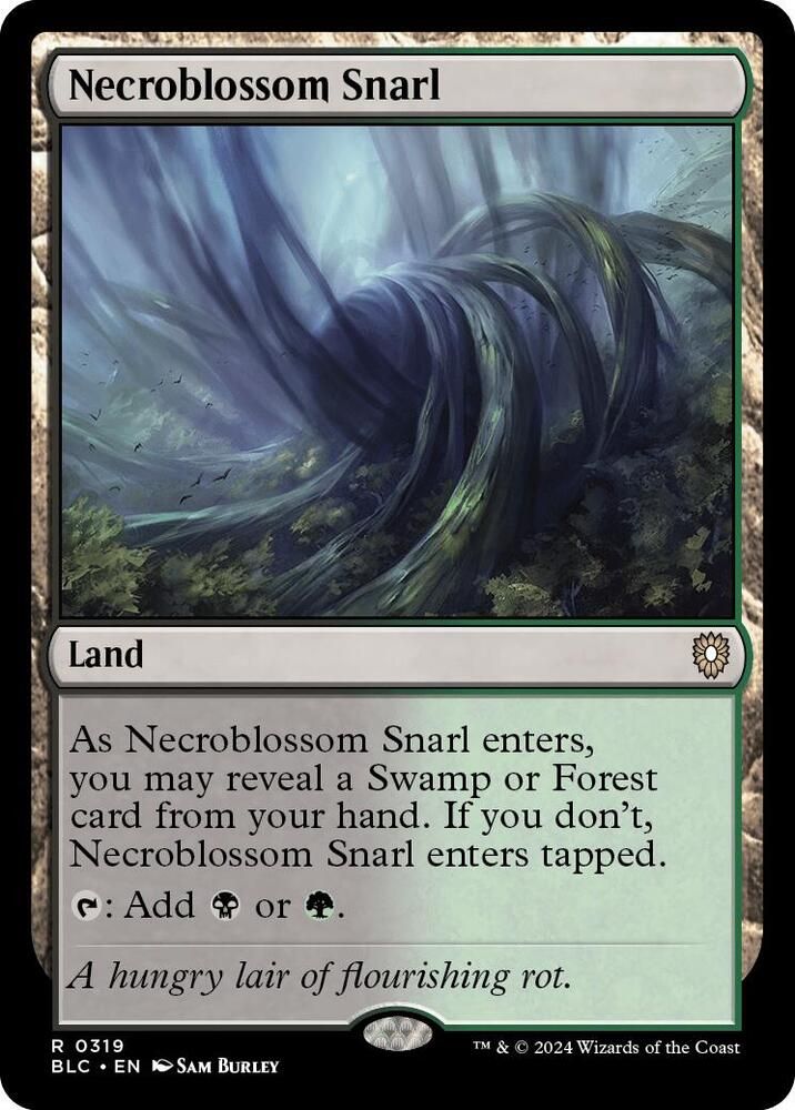 SJ Necroblossom Snarl - Commander: Bloomburrow (BLC) Commander: Bloomburrow