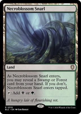 SJ Necroblossom Snarl - Commander: Bloomburrow (BLC) Commander: Bloomburrow