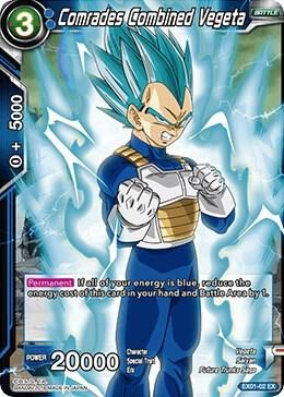 SJ Comrades Combined Vegeta - Expansion Deck Box Set 01: Mighty Heroes (DBS-BE01) Expansion Deck Box Set 01: Mighty Heroes Foil