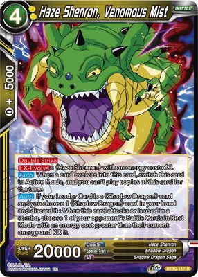 SJ Haze Shenron, Venomous Mist - Rise of the Unison Warrior (DBS-B10) Rise of the Unison Warrior Foil