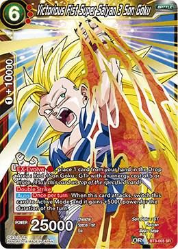 SJ Victorious Fist Super Saiyan 3 Son Goku - Cross Worlds (DBS-B03) Cross Worlds Foil