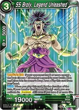 SJ SS Broly, Legend Unleashed - Assault of the Saiyans (DBS-B07) Assault of the Saiyans Foil