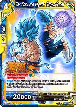 SJ Son Goku and Vegeta, Saiyan Bonds - Draft Box 04 - Dragon Brawl (DB1) Draft Box 04 - Dragon Brawl Foil