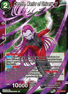 SJ Cocotte, Warrior of Universe 11 - Cross Spirits (DBS-B14) Cross Spirits Foil