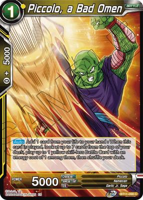 SJ Piccolo, a Bad Omen - Vermilion Bloodline (DBS-B11) Vermilion Bloodline Foil