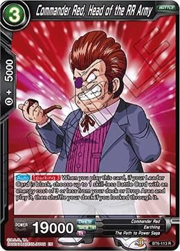 SJ Commander Red, Head of the RR Army - Destroyer Kings (DBS-B06) Destroyer Kings Foil