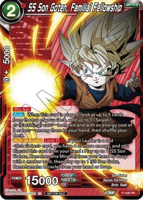 SJ SS Son Goten, Familial Fellowship - Promotion Cards (PR) Promotion Cards Foil