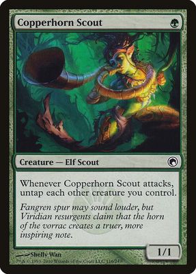 SJ Copperhorn Scout - Scars of Mirrodin (SOM) Scars of Mirrodin