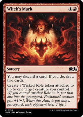 SJ Witch's Mark - Wilds of Eldraine (WOE) Wilds of Eldraine
