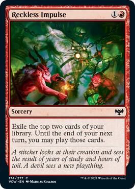 SJ Reckless Impulse - Innistrad: Crimson Vow (VOW) Innistrad: Crimson Vow