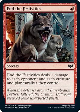 SJ End the Festivities - Innistrad: Crimson Vow (VOW) Innistrad: Crimson Vow