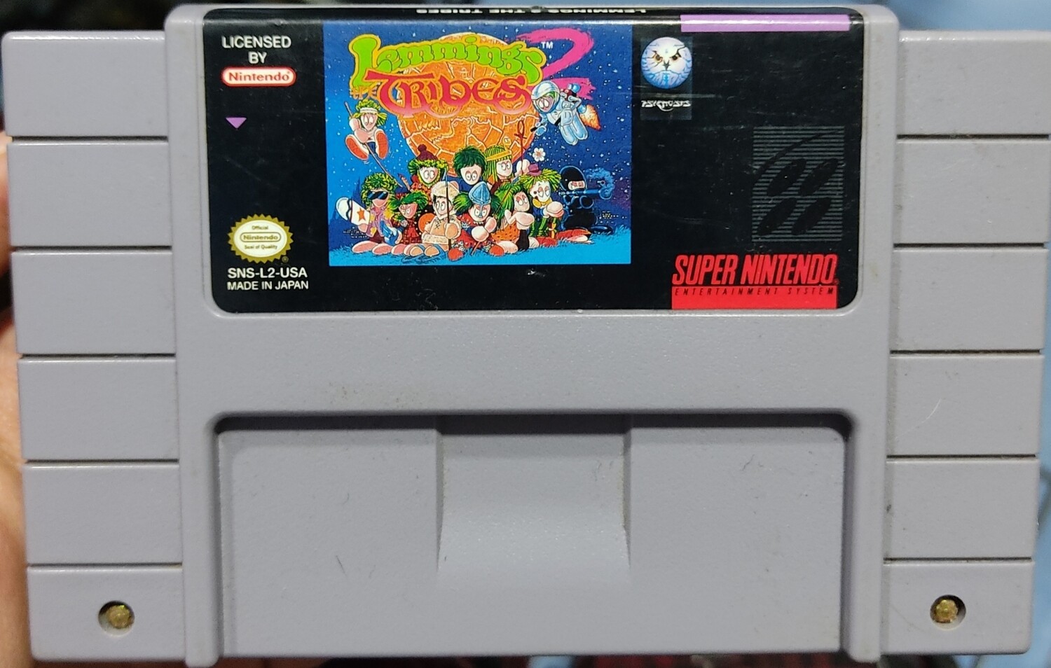 SJF Lemmings 2 The Tribes Super Nintendo Cartucho