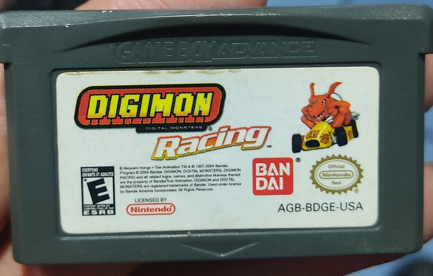 SH1 Digimon Racing Nintendo Game Boy Advance Cartucho