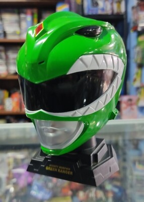 SJF Legacy Green Ranger Helmet Power Rangers Casco Bandai 2017