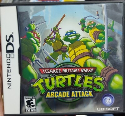 SJ6 Tortugas Ninja Arcade Attack Nintendo DS Usado Completo Teenage Mutant Ninja