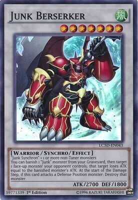 SJF Junk Berserker - LC5D-EN043 - Super Rare 1st Edition Legendary Collection 5D's LC5D Singles