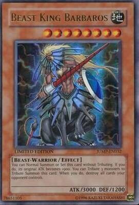SJF Beast King Barbaros - JUMP-EN032 - Ultra Rare Yu-Gi-Oh! Promo Cards Usado
