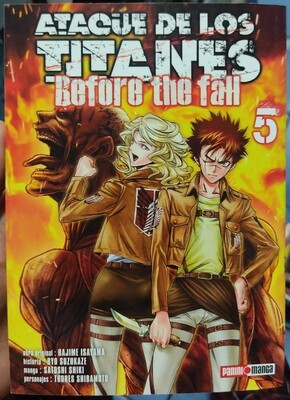 SJ6 Ataque de Los Titanes Before The Fall Manga Volumen 5 Espanol Panini
