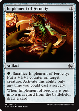 Implement of Ferocity 157/184 - Aether Revolt Singles (Ruso)
