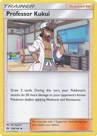 Professor Kukui - 128/149 - Uncommon Sun &amp; Moon (Base Set) Singles