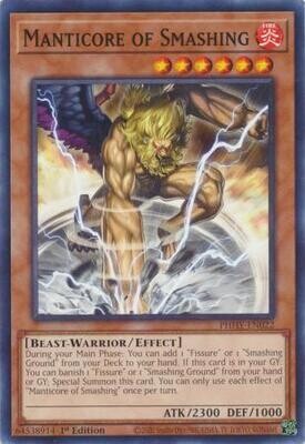 Manticore of Smashing - PHHY-EN022 - Common 1st Edition Photon Hypernova 1st Edition Singles