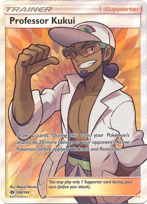 SJF Professor Kukui - 148/149 - Full Art Ultra Rare Sun &amp; Moon (Base Set) Singles