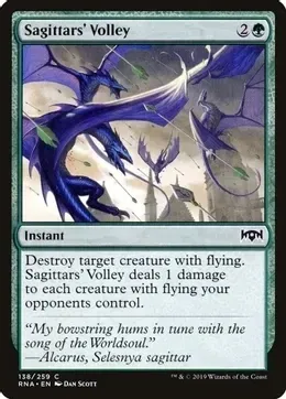 Sagittars' Volley - Ravnica Allegiance (RNA)
Ravnica Allegiance *Espanol*