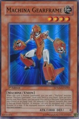 Machina Gearframe - SDMM-EN002 - Super Rare 1st Edition Structure Deck: Machina Mayhem 1st Edition Singles