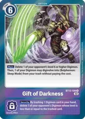 Gift of Darkness - Versus Royal Knights (BT13) Versus Royal Knights