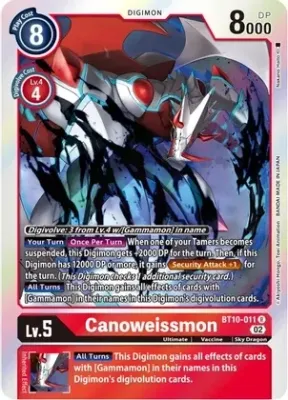 SH Canoweissmon - Xros Encounter (BT10)
Xros Encounter