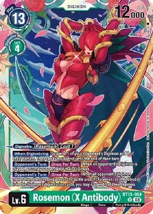 SJF Rosemon (X Antibody) - Exceed Apocalypse (BT15) Exceed Apocalypse