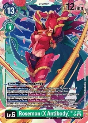 SJF Rosemon (X Antibody) - Exceed Apocalypse (BT15) Exceed Apocalypse