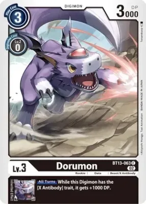 SH Dorumon - Versus Royal Knights (BT13)
Versus Royal Knights