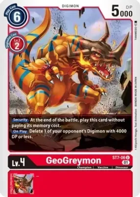 SH GeoGreymon - Starter Deck 07: Gallantmon (ST-7)
Starter Deck 07: Gallantmon