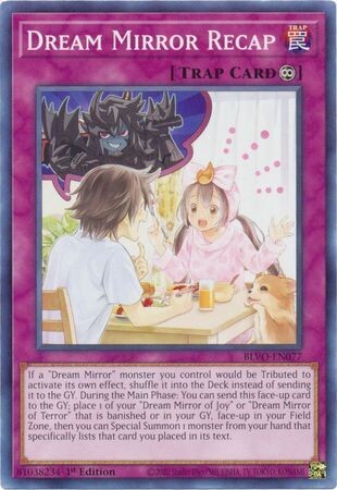 Dream Mirror Recap - BLVO-EN077 - Common 1st Edition Blazing Vortex 1st Edition Singles