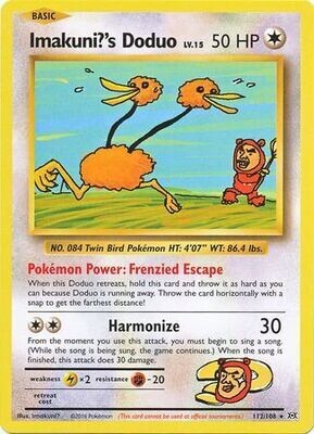 Imakuni's Doduo - 112/108 - Secret Rare XY: Evolutions Singles