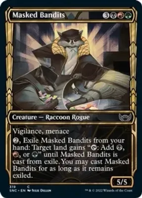 Masked Bandits (Showcase) 319 - Streets of New Capenna (SNC) (FOIL)