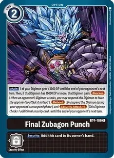 GA Final Zubagon Punch - Great Legend (BT04)
Great Legend