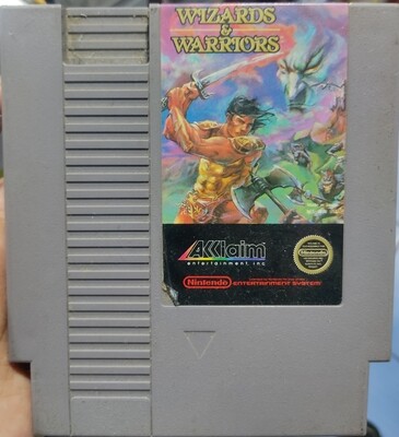 SJ6 Wizards Warriors NES Cartucho Nintendo