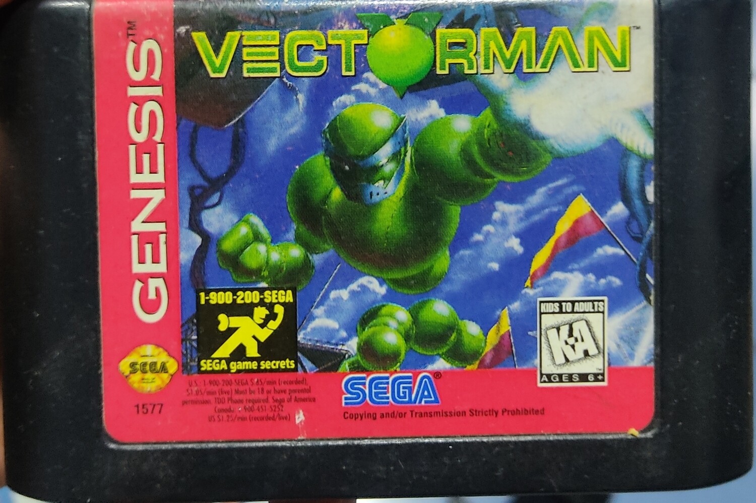 SH1 Vectorman Sega Genesis Cartucho