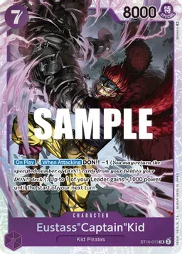 SJ Eustass"Captain"Kid (013) - Ultra Deck: The Three Captains (ST-10)
Ultra Deck: The Three Captains