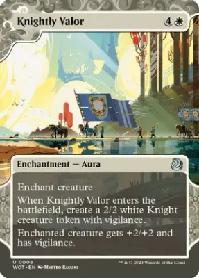 Knightly Valor 0008 - Wilds of Eldraine: Enchanting Tales (WOT) Wilds of Eldraine: Enchanting Tales