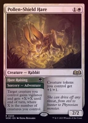 Pollen-Shield Hare 0233 -  Wilds of Eldraine Singles