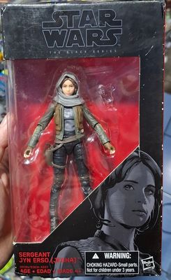 SJ Sergeant Jyn Erso Figura Star Wars Figura Black Series sin Arma